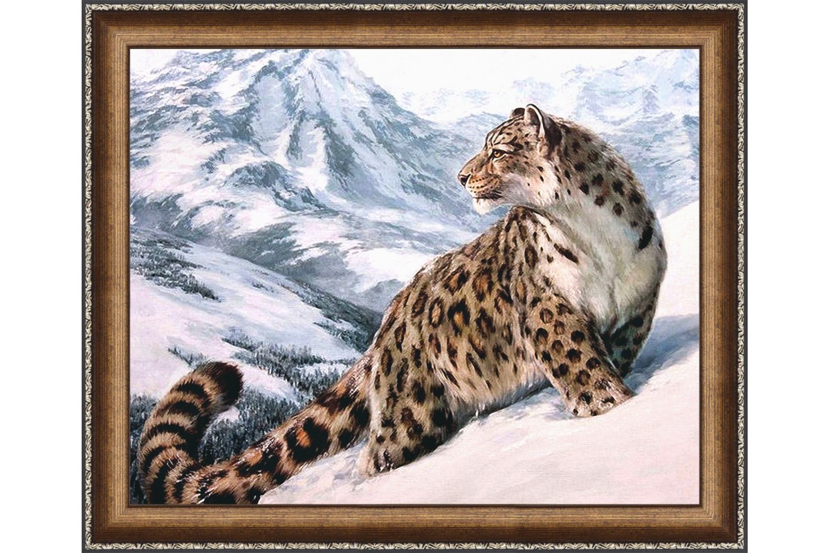 DIAMOND PAINTING SNOW LEOPARD