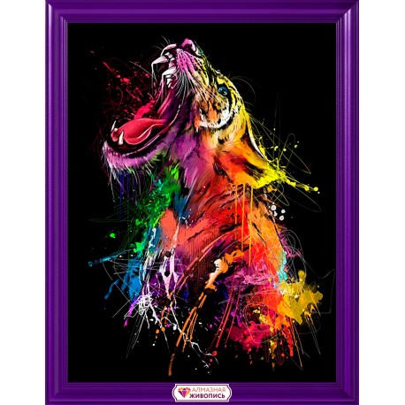 DIAMOND PAINTING BRIGHT TIGER