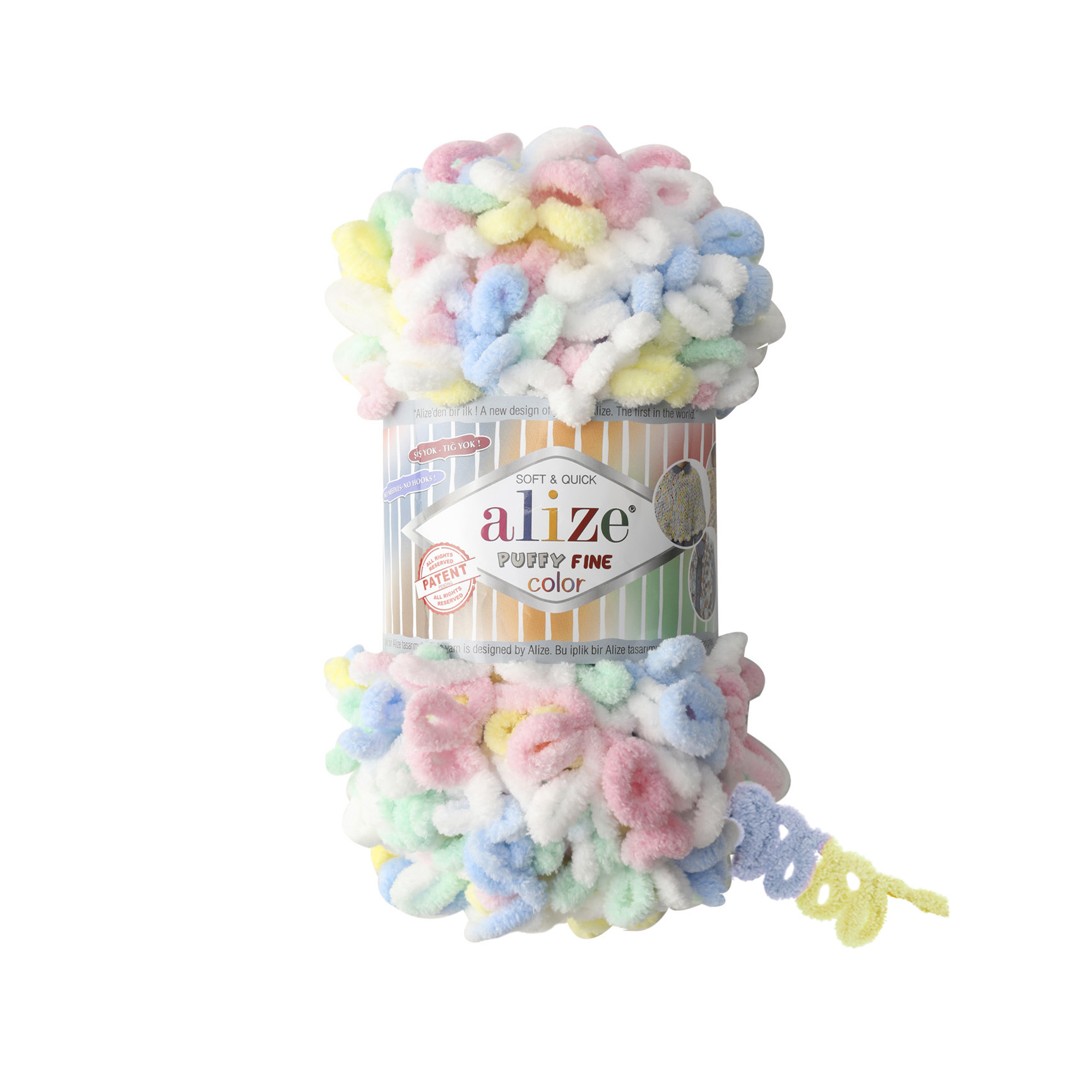 ALIZE PUFFY FINE COLOR 5949 - SKLADEM 7 KUSŮ