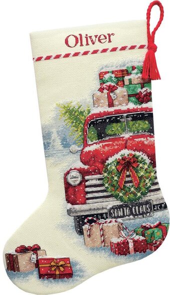 DIMENSIONS Santa's Truck Stocking