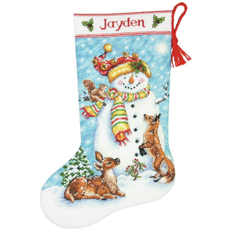 DIMENSIONS WINTER FRIENDS CHRISTMAS STOCKING