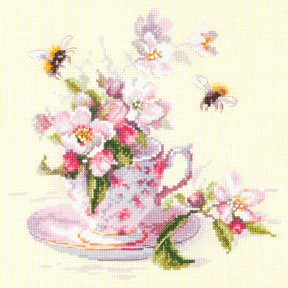 MAGIC NEEDLE 120-041 "Cup and Apple Blossom"