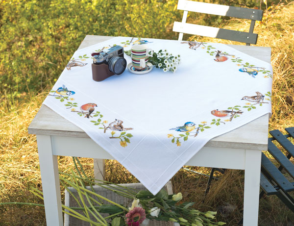 VERVACO ubrus GARDEN BIRDS-VÝPRODEJ