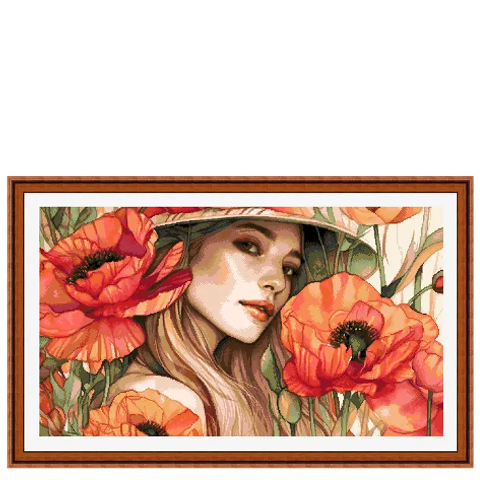 EXPRESSIONS NEEDLEWORK KITS The Girl with the Poppies