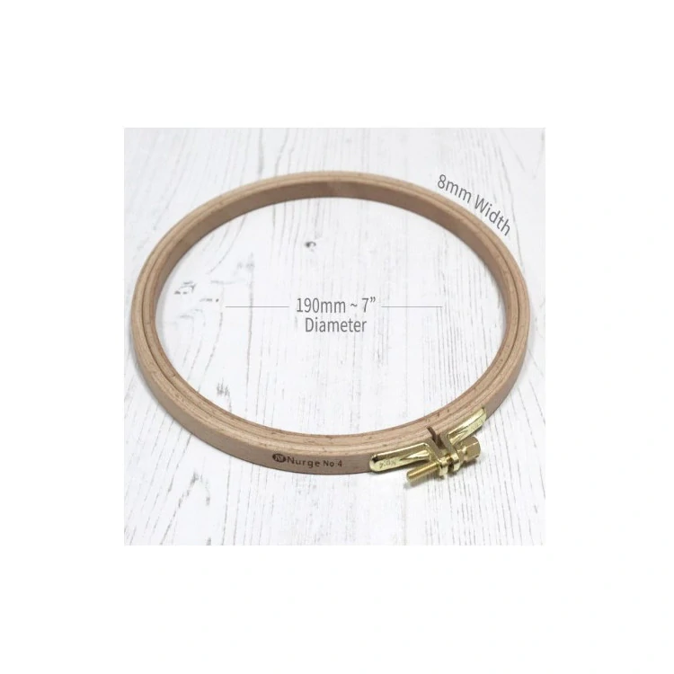 NURGE Beech Embroidery Hoops 19cm No4