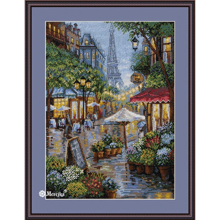 Merejka Kruissteekset bergbaan, telpatroon, 38,5 x 31 cm