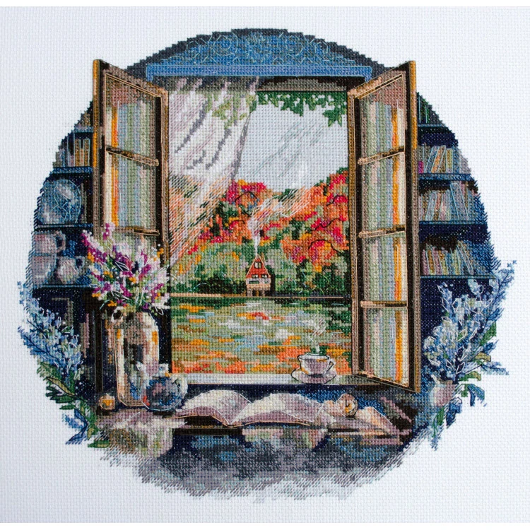 ABRIS ART Tea party by the window