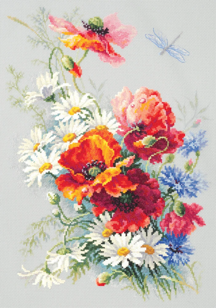 MAGIC NEEDLE 100-061 "Poppies and Daisies"