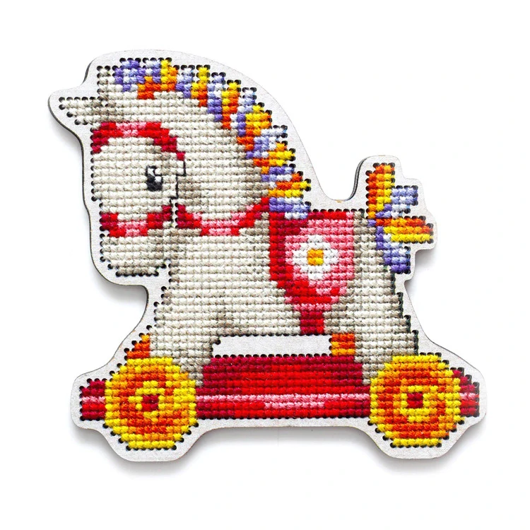 RTO CROSS-STITCH KIT WITH PERFORATED WOODEN FORM E