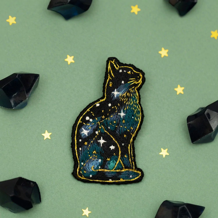 PANNA Space cat brooch JK-2274