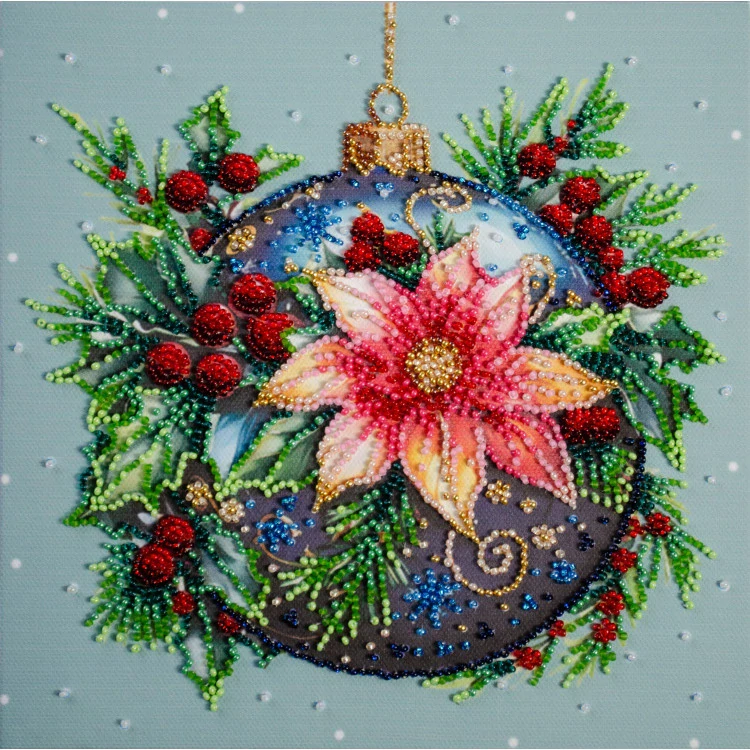 ABRIS ART BEAD EMBROIDERY KIT CHRISTMAS GLOW (DECO SCENES)