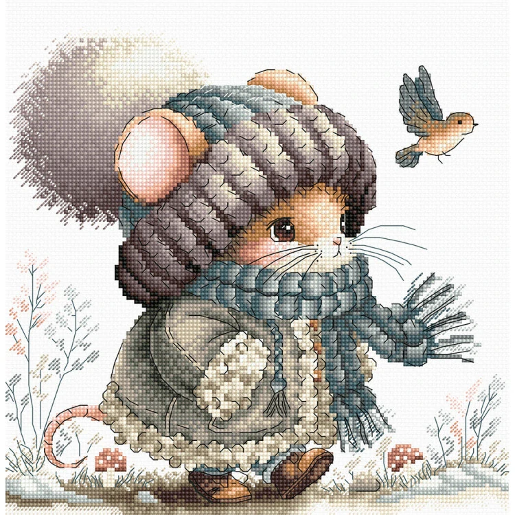AVA STITCH Autumn Fairytale Mouse P012