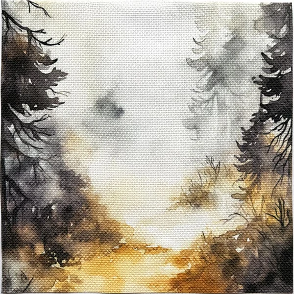 EasyStitch Spooky Forest Printed Aida Cloth 18ct-38cmx48cm Aida Cloth 18ct-38cmx48cm