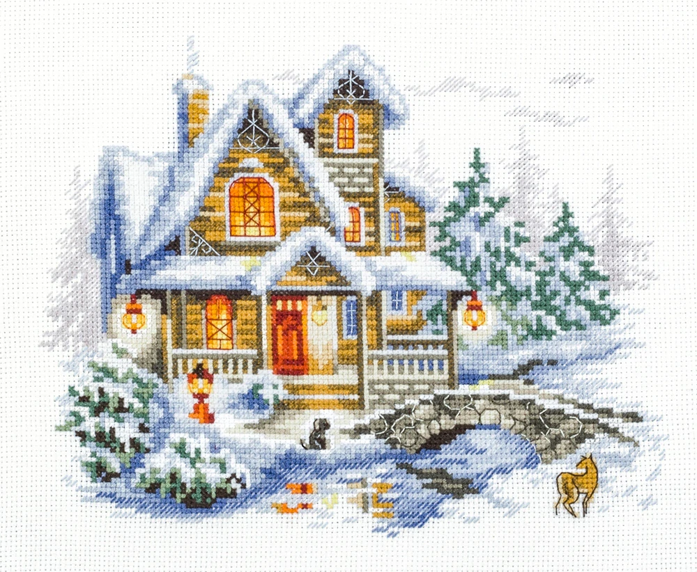 MAGIC NEEDLE 110-042 "WINTER COTTAGE"