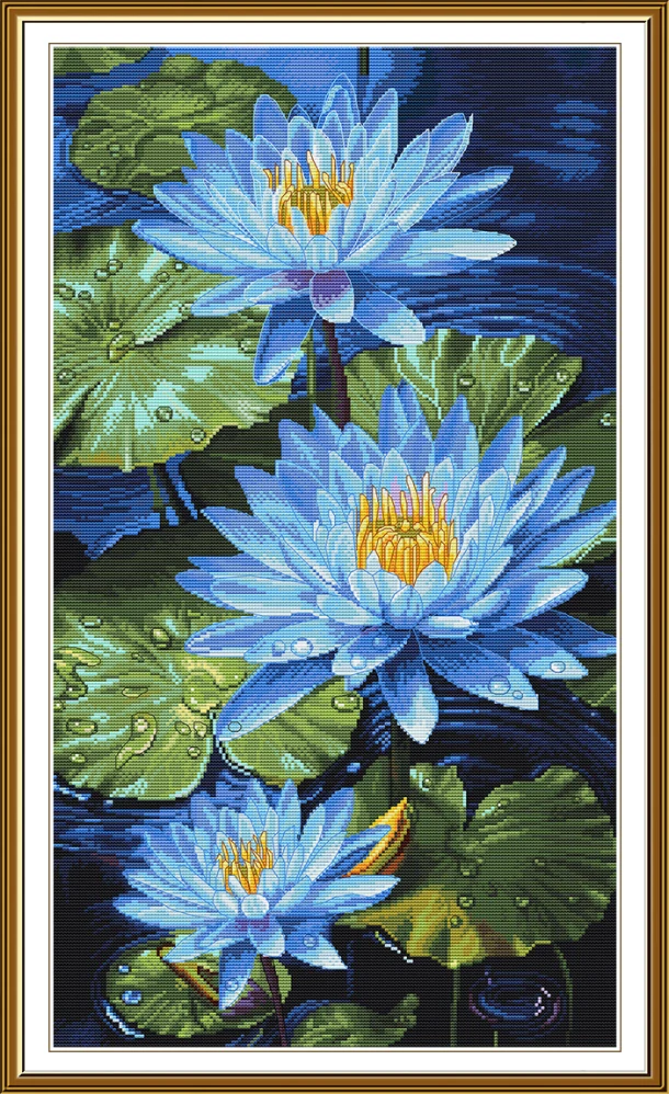 NOVA SLOBODA Blue lotuses PE3604