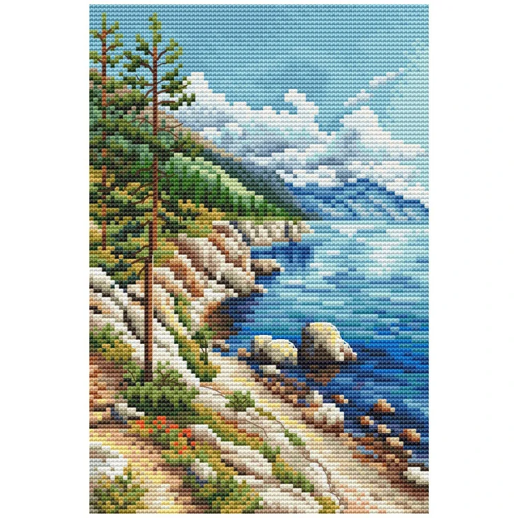 COLLECTION D'ART Descent to Azure Lake BC8105