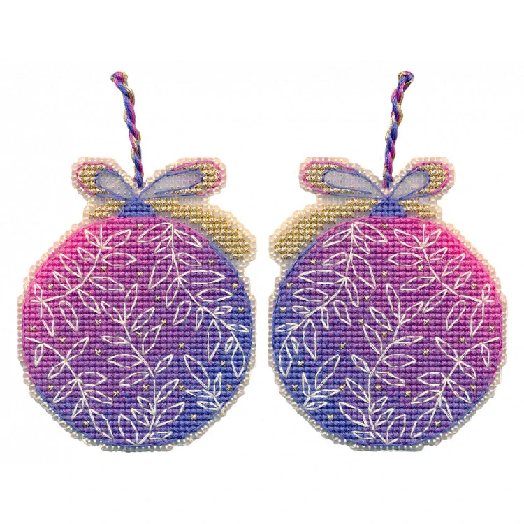 OVEN Christmas tree decoration. Lilac ball 1696