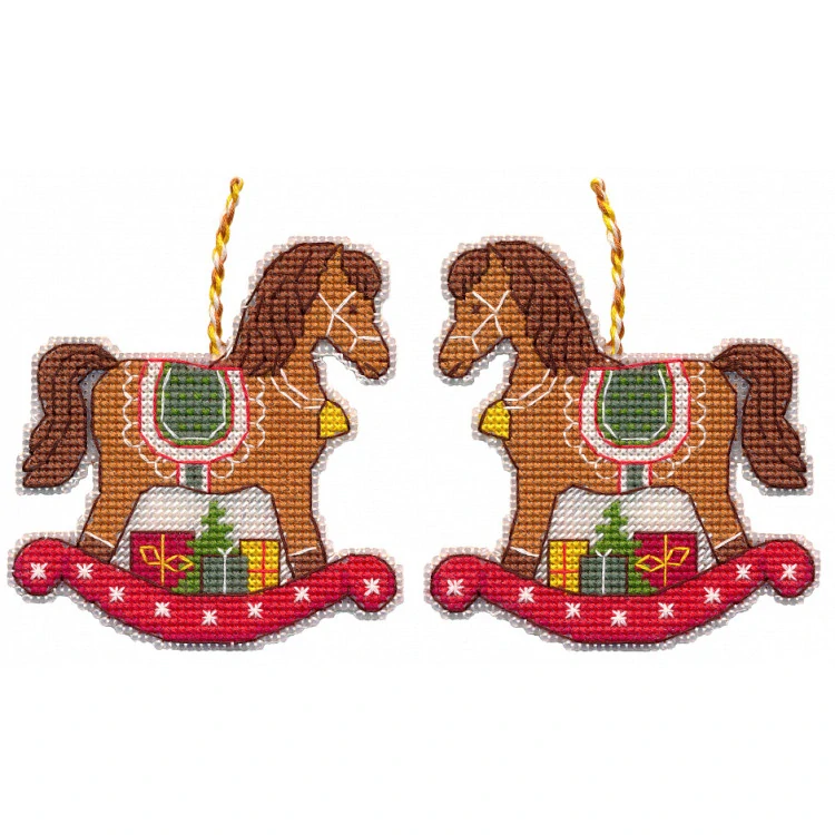 OVEN Christmas tree decoration. Horse 1697