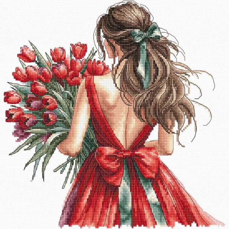 AVA STITCH Bouquet of Tulipes P036