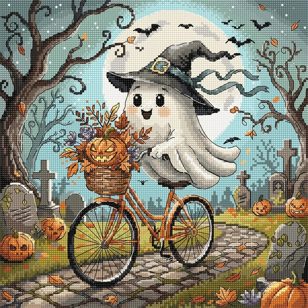 AVA STITCH Ghost on a Bicycle P180