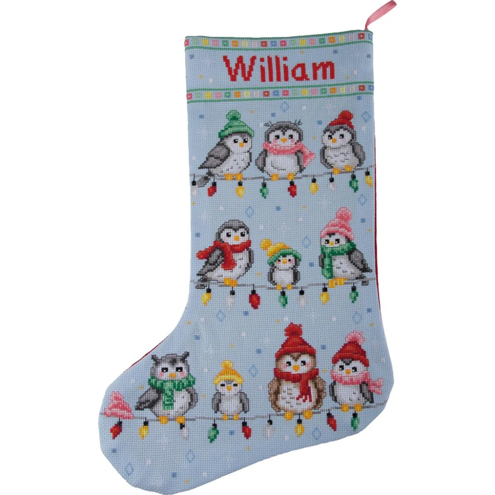 VERVACO Christmas stocking kit Festive feathered friends PN-0246725