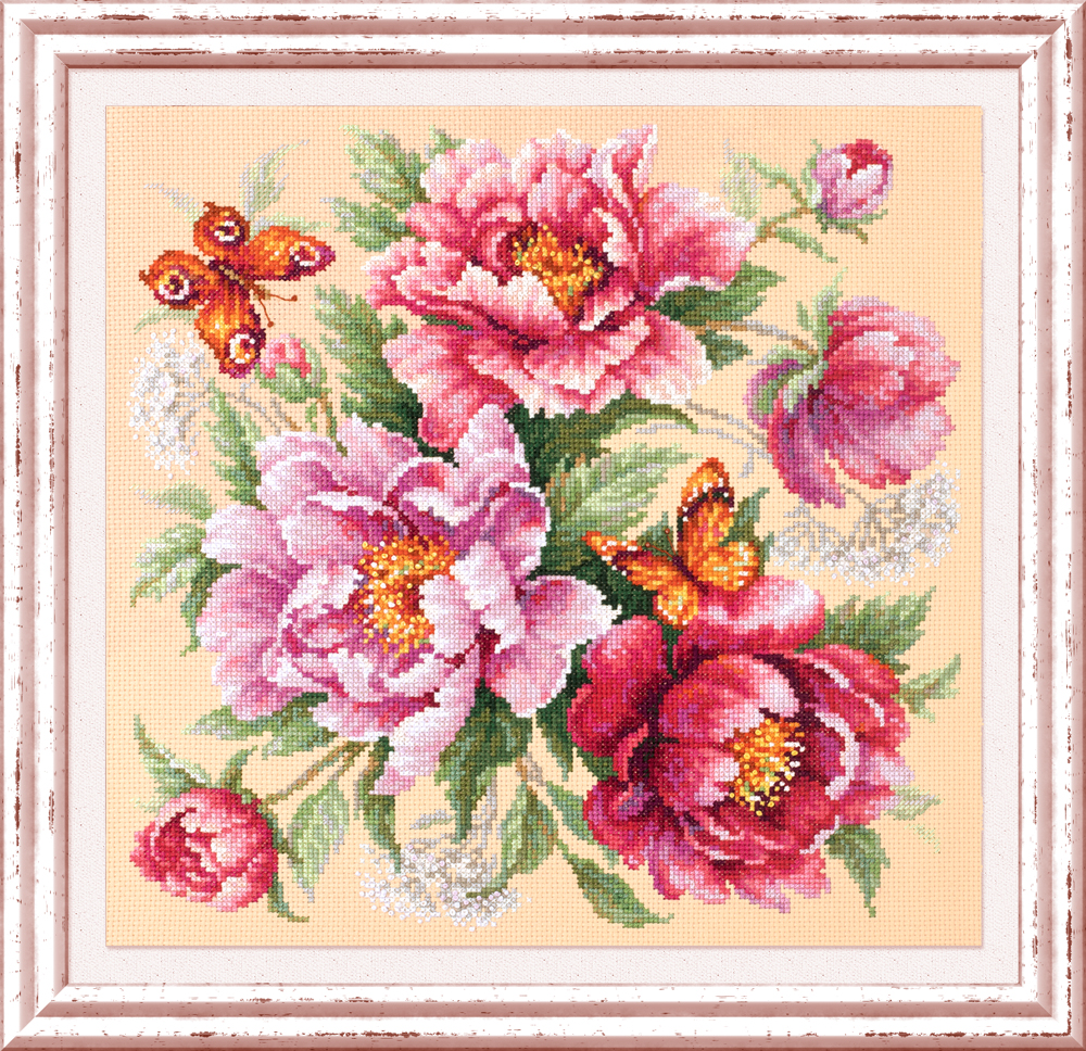 MAGIC NEEDLE 140-001 "Flower Magic. Peonies"