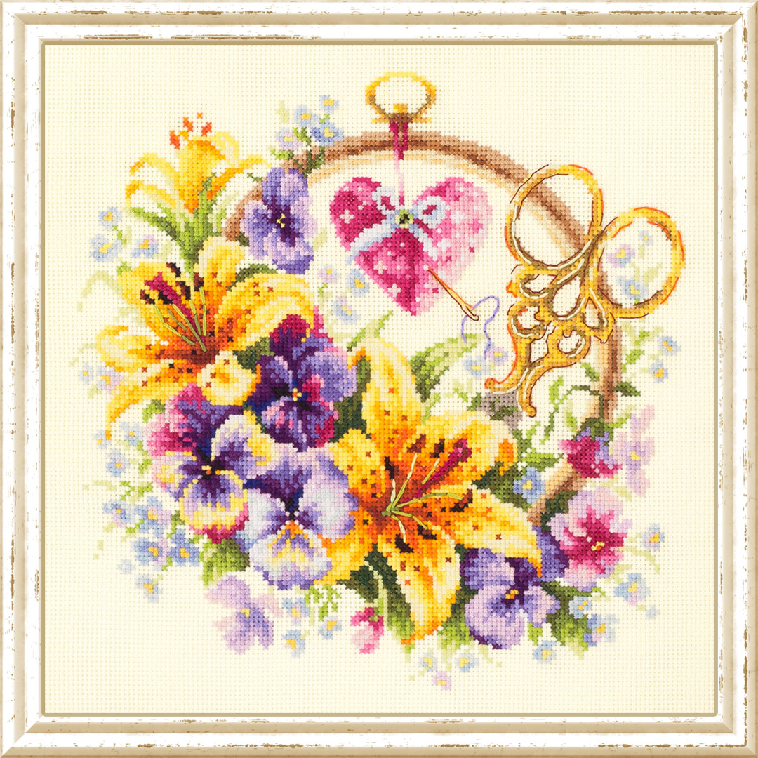 MAGIC NEEDLE 100-121"Lilies for Needlewoman"