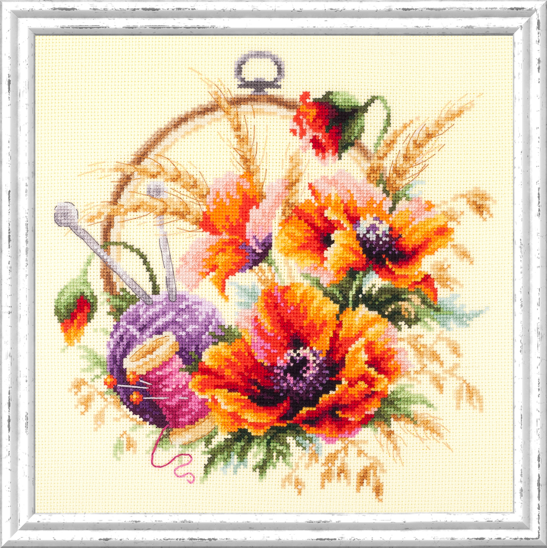 MAGIC NEEDLE 100-123"Poppies for Needlewoman"