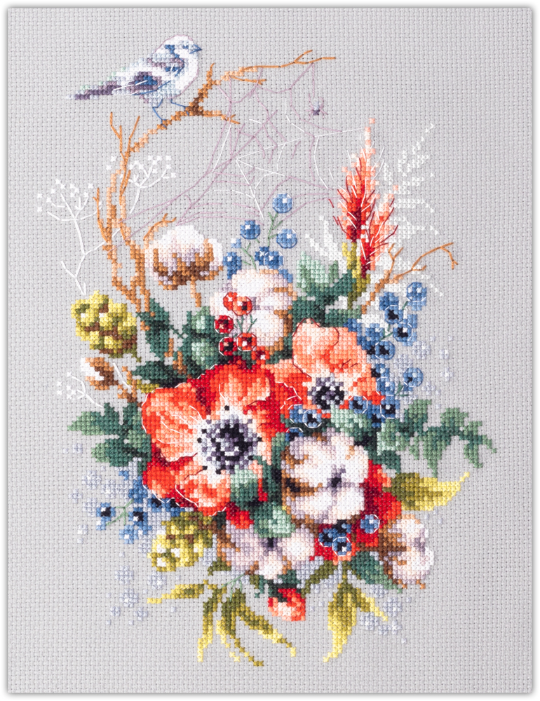 MAGIC NEEDLE 210-301"Poppy and Cotton"
