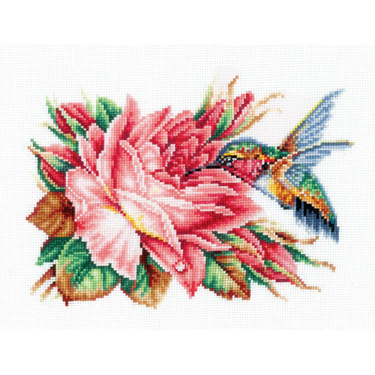 ANDRIANA HUMMINGBIRD AND ROSE