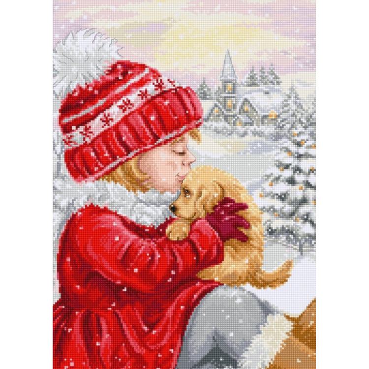 LUCA-S GIRL KISSING PUPPY
