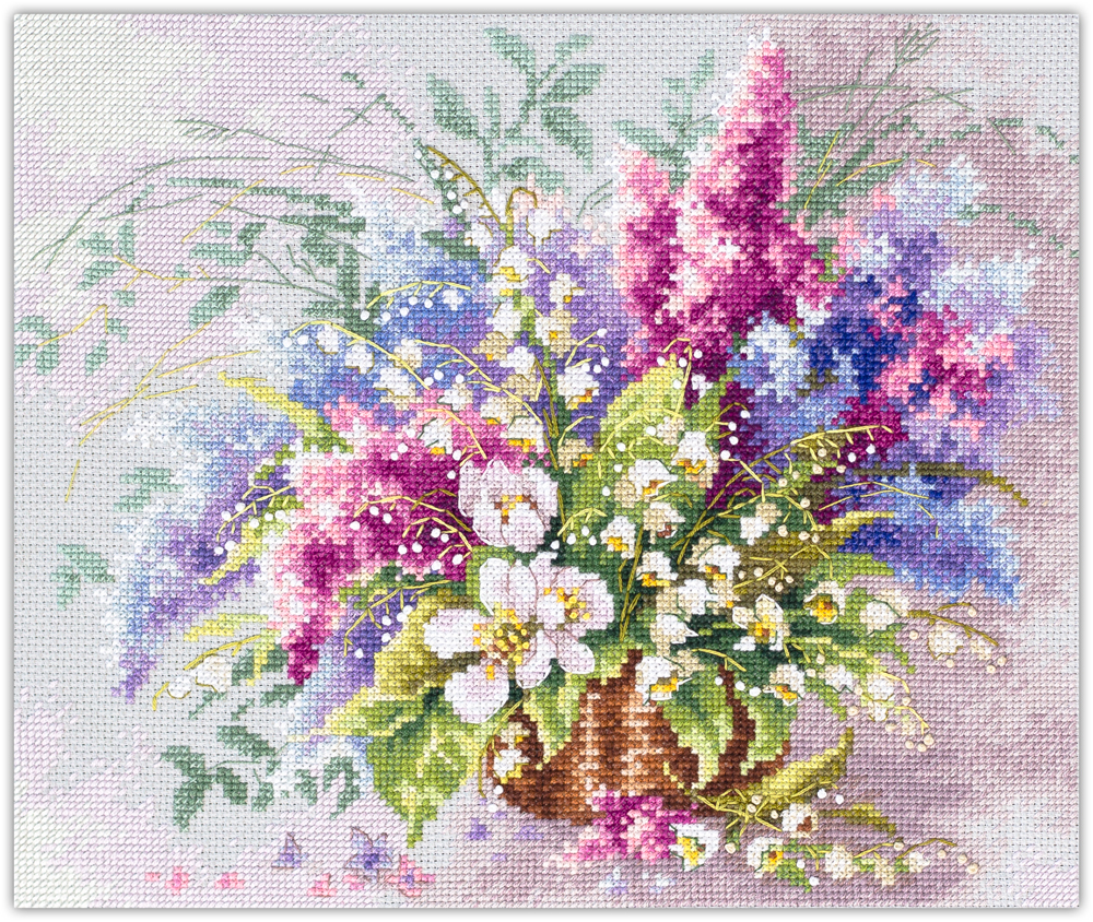 MAGIC NEEDLE 210-305 "Lilies of The Valley and Lilac"