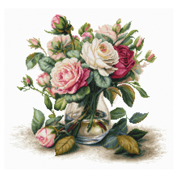 LUCA-S VASE WITH ROSES