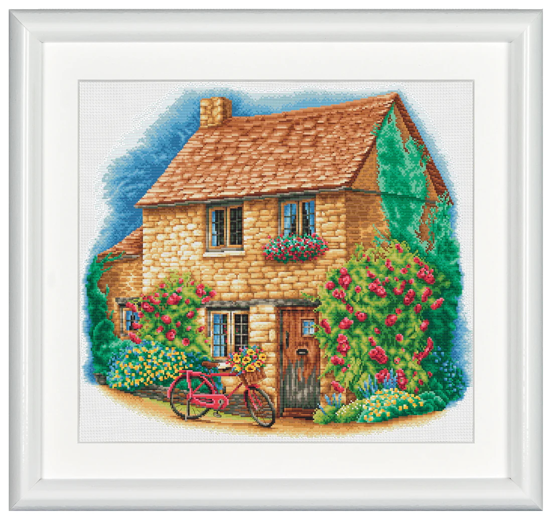 DUTCH STITCH BROTHERS Cottage with Bicykle