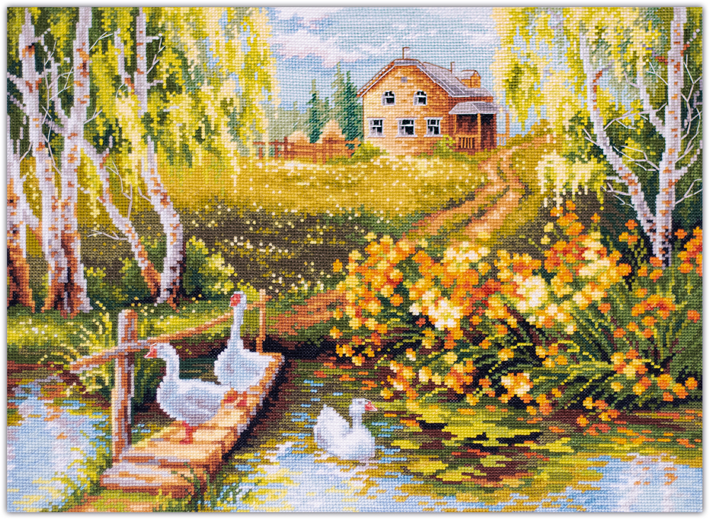 MAGIC NEEDLE 250-331 "Village Pond"
