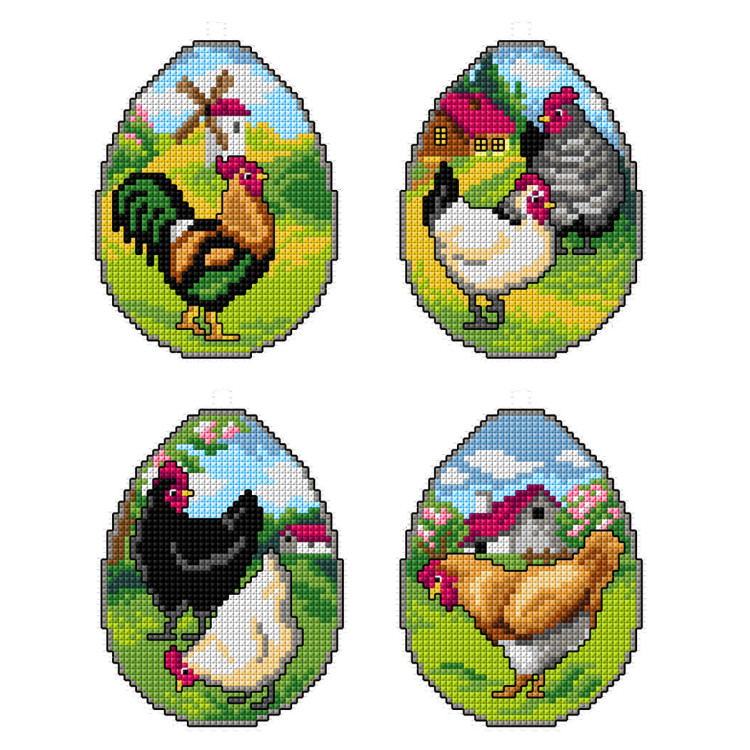 ORCHIDEA Velikonoční ozdoby EASTER EGGS