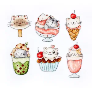 LETISTITCH SUMMER KITTIES kit of 6 pieces 