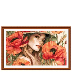 EXPRESSIONS NEEDLEWORK KITS The Girl with the Poppies