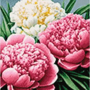 WIZARDI DIAMOND PAINTING KIT  PEONY SCENT