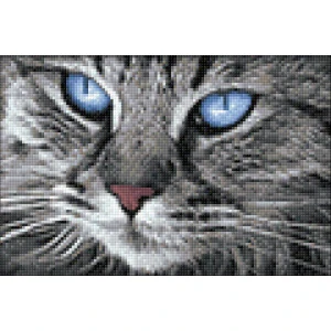 WIZARDI DIAMOND PAINTING KIT CAT BLUE-EYED CAT