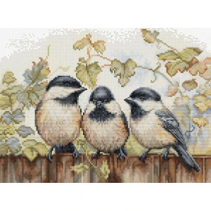 LUCA-S Chickadees On The Fence