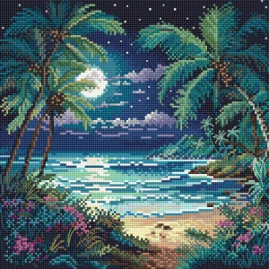 LETISTITCH Cross stitch chart Night Paradise