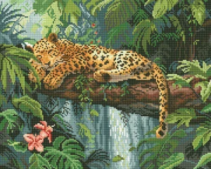 LETISTITCH Cross stitch chart Jungle nap
