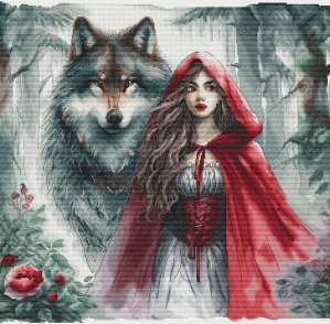 AVA STITCH The Young Girl and the Guardian Wolf 