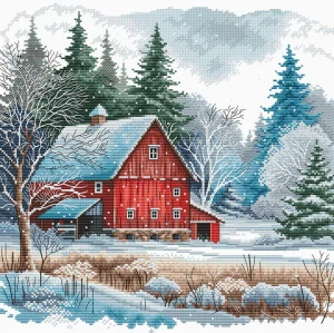 AVA STITCH The Red Cabin under the Snow 