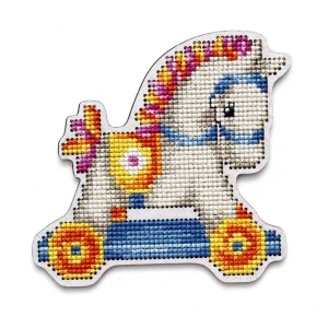 RTO CROSS-STITCH KIT WITH PERFORATED WOODEN FORM E