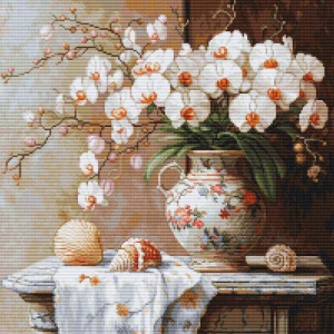 LUCA-S The Elegance of the Orchid-Tapestry kit 