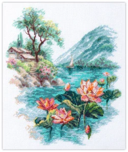 MAGIC NEEDLE 70-01 "Blooming Lotuses"