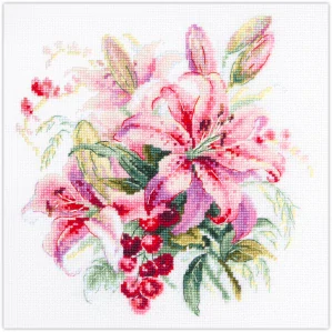 MAGIC NEEDLE 70-06 "Pink Lilies"