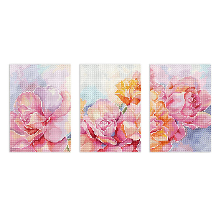 LETISTITCH Roses-sada 3 obrázků